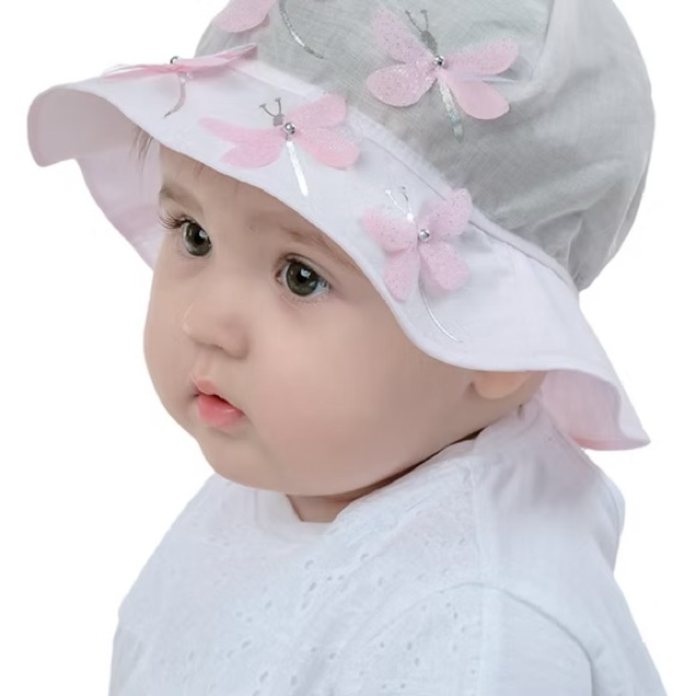 Marika Pink and Gray Kids Hat